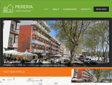 Tablet Screenshot of hostelpereira.com